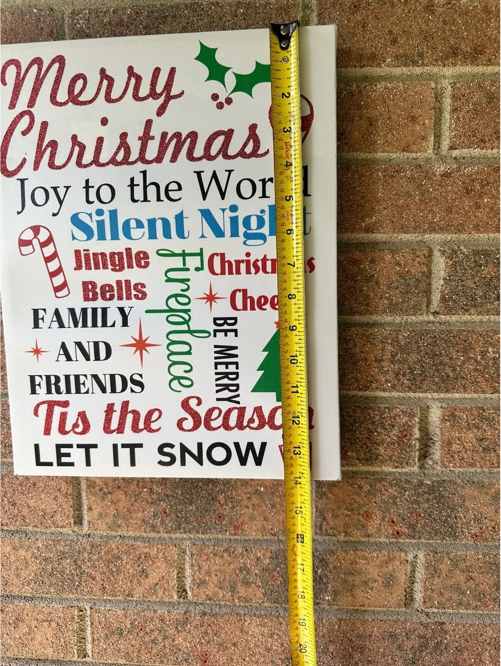 Christmas Themed Wall Art Canvas - Holiday Decoration